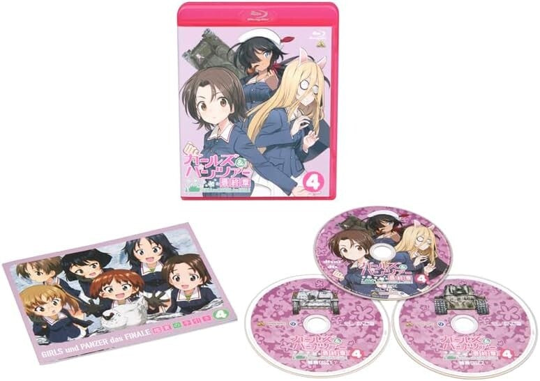Girls und Panzer das Finale Vol.4 Limited Edition 3 Blu-ray Booklet Japan new