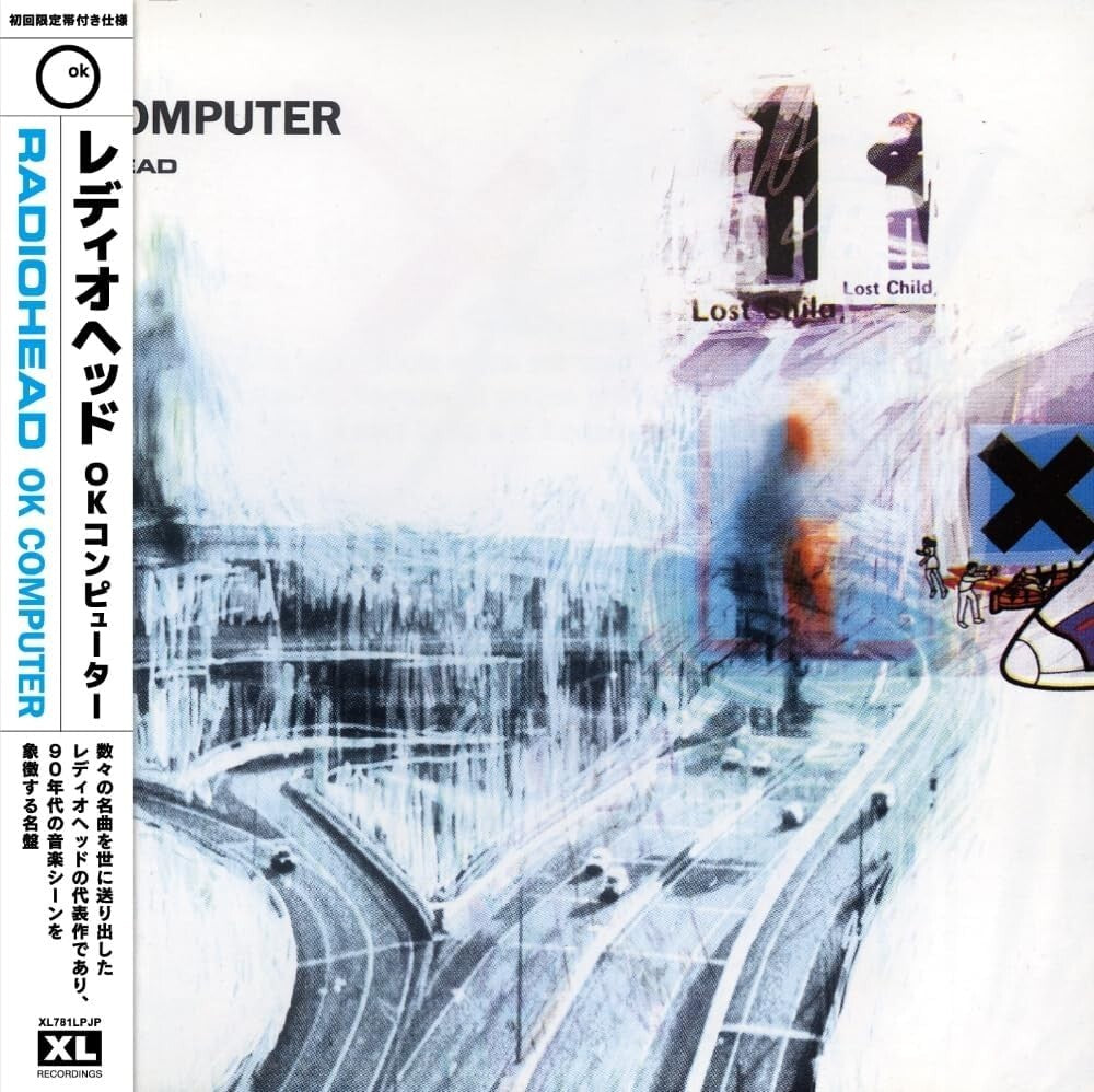 New Radiohead OK Computer Black Vinyl Record w/Japanese OBI XL781LPJP