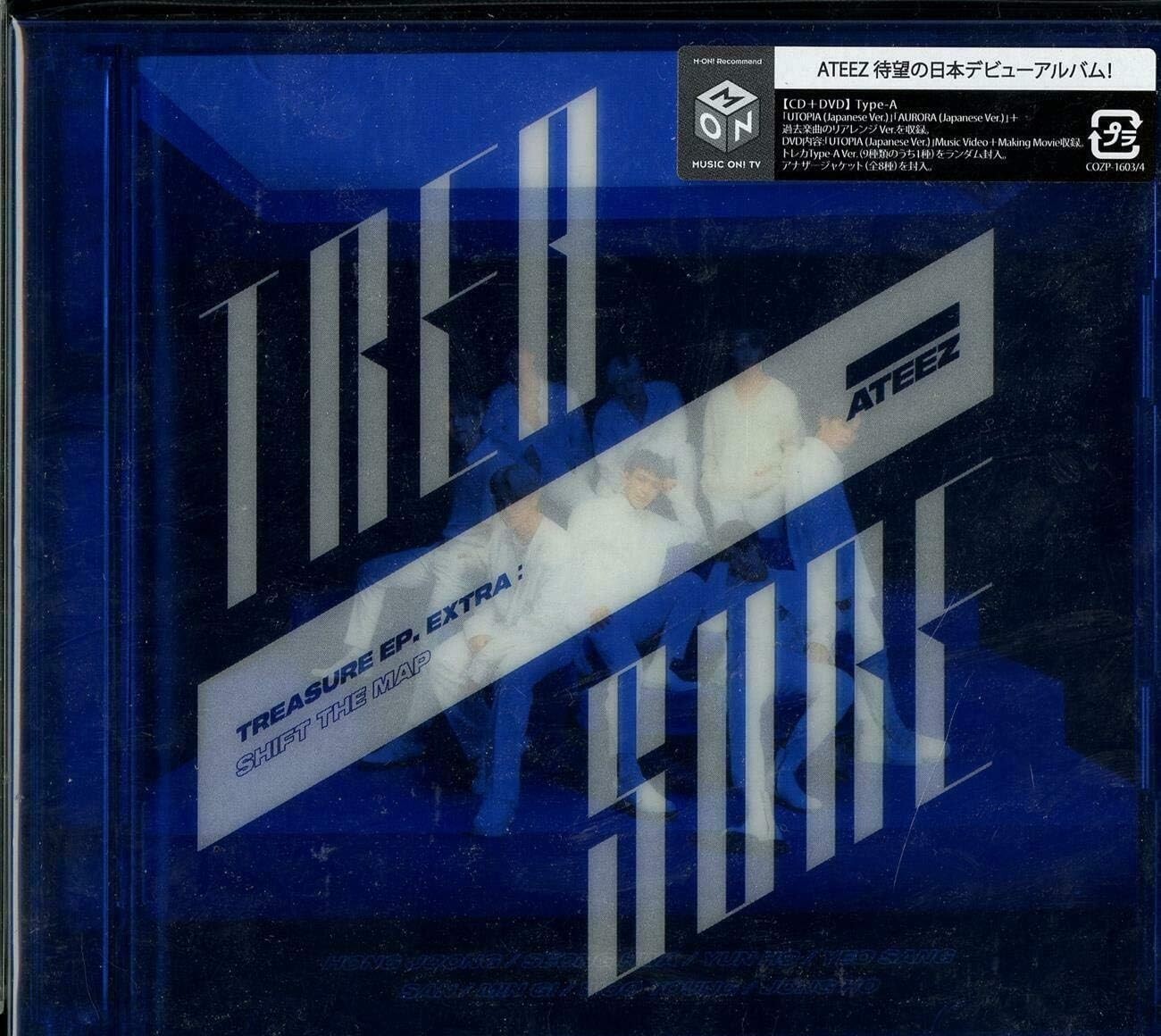 ATEEZ TREASURE EP. EXTRA:Shift The Map Limited Edition Type A CD+DVD+Card NEW