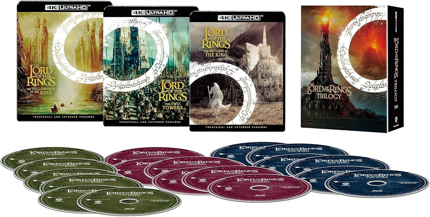 New The Lord of the Rings Trilogy Film Collection 4K ULTRA HDHD Digitally Re
