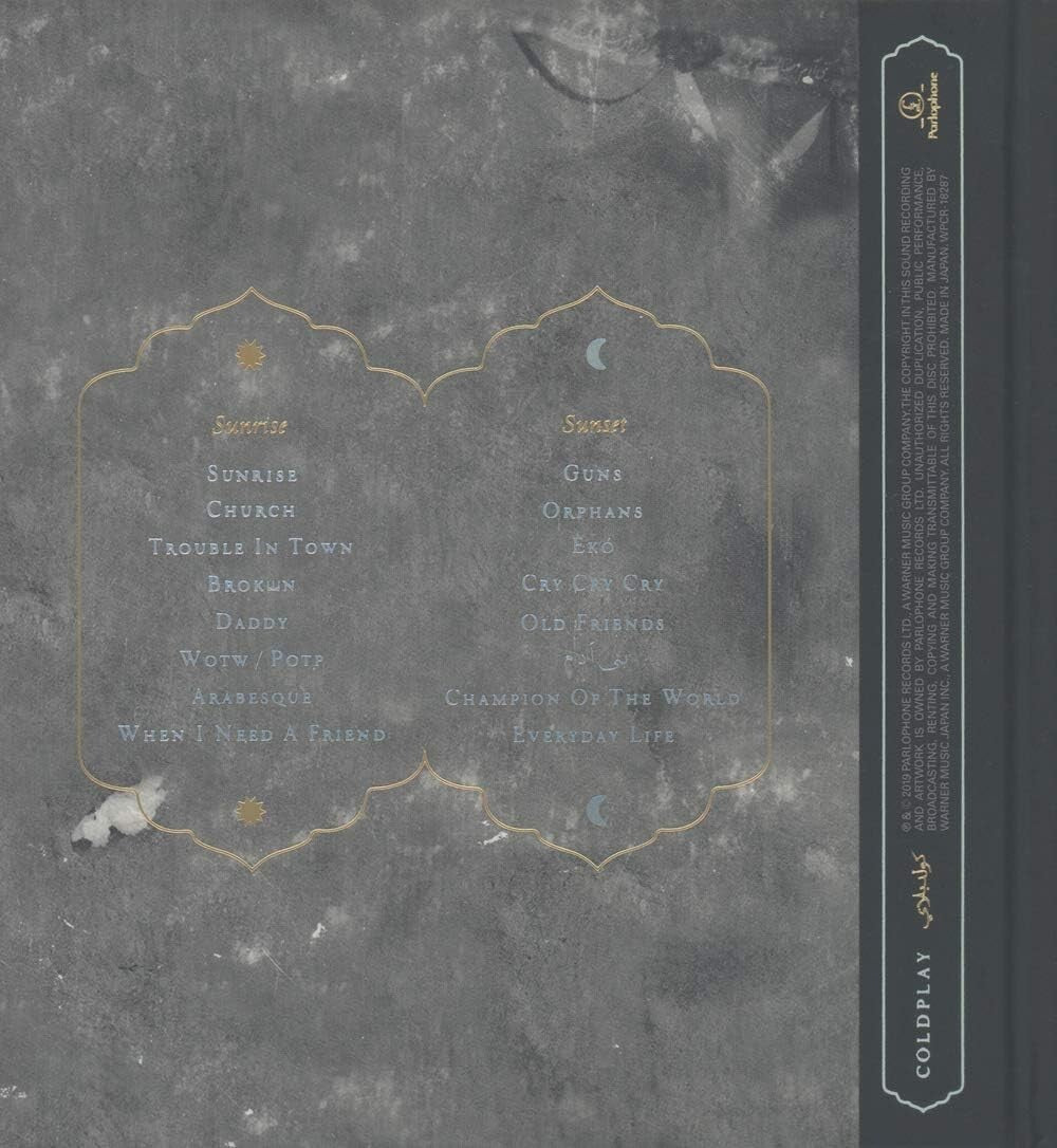 New 2019 CD COLDPLAY EVERYDAY LIFE WITH BONUS TRACK Hardback Casebound