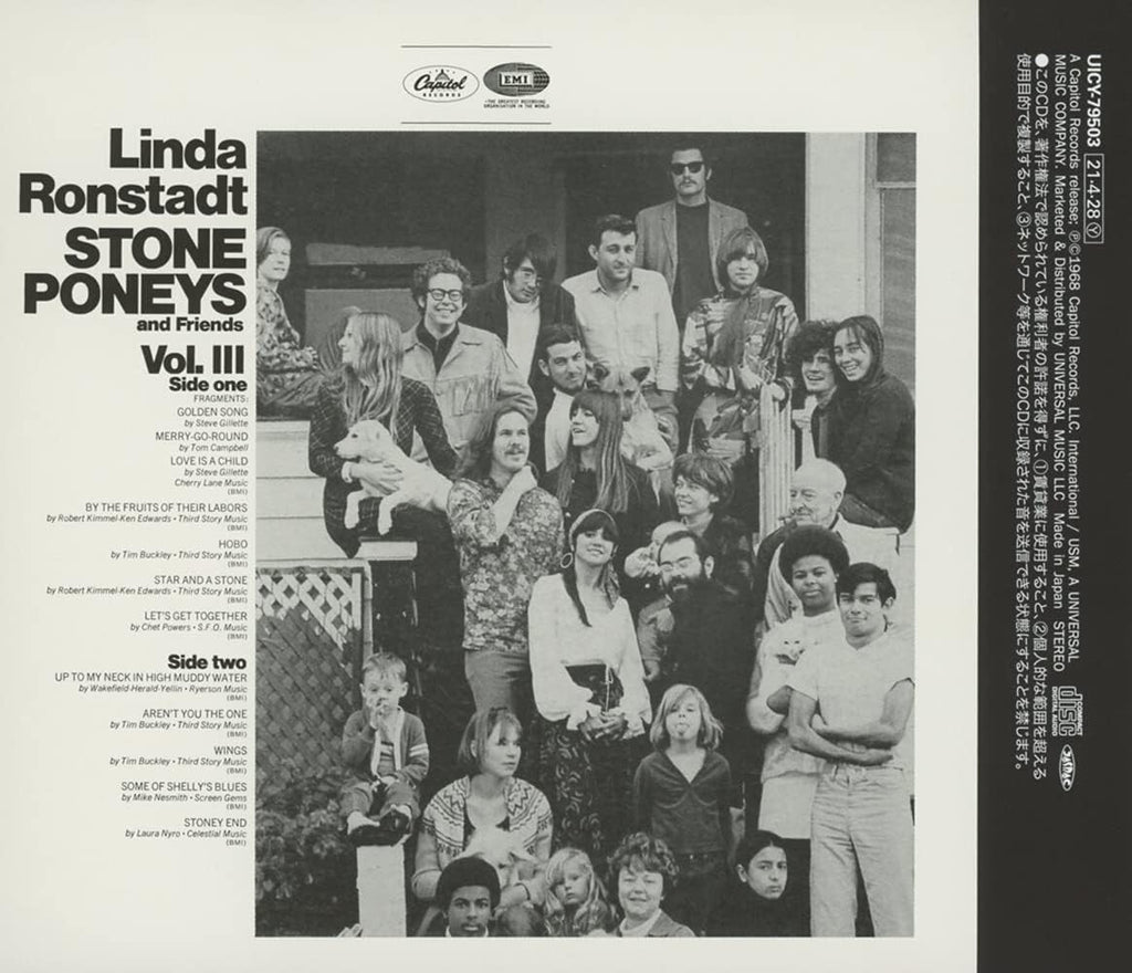 Linda Ronstadt The Stone Poneys Stone Poneys & Friends Vol.3 Japan Music CD new