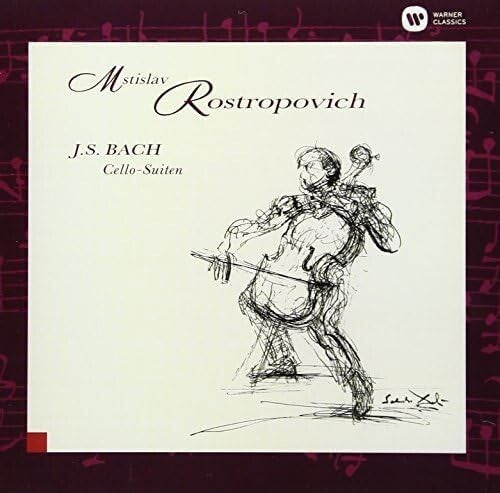 New Mstislav Rostropovich Cello 2CD(UHQCD) Bach Cello-Suiten Japan OBI E