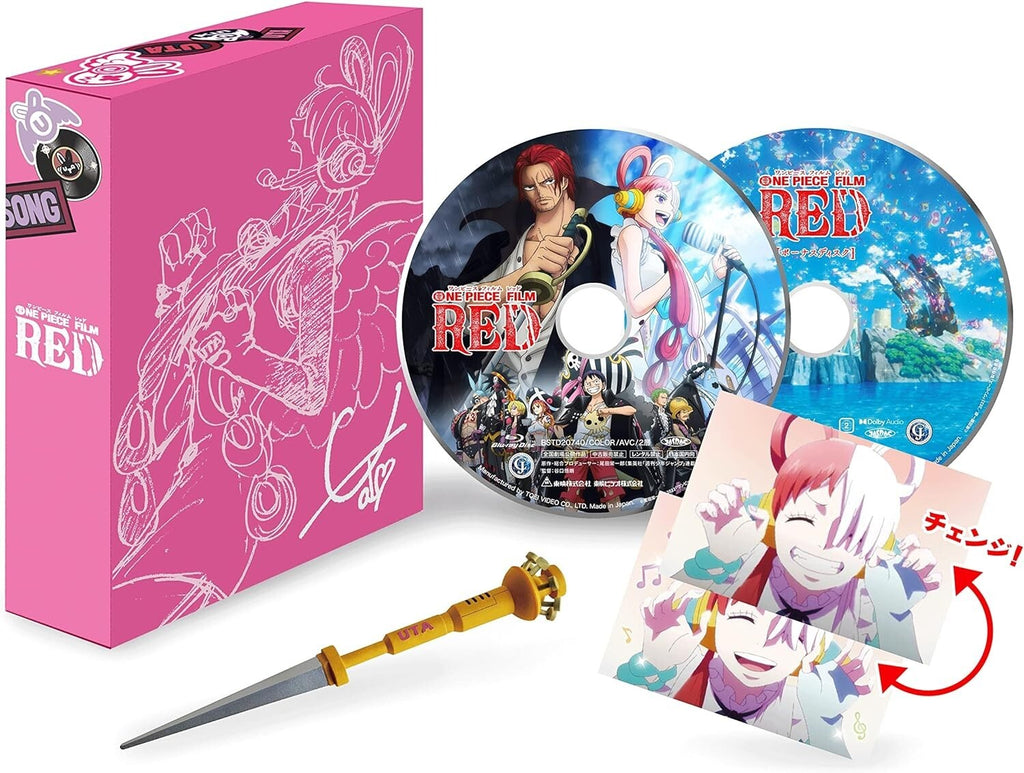 ONE PIECE FILM RED Limited Edition DVD with Bonus DVD Pen Sticker New