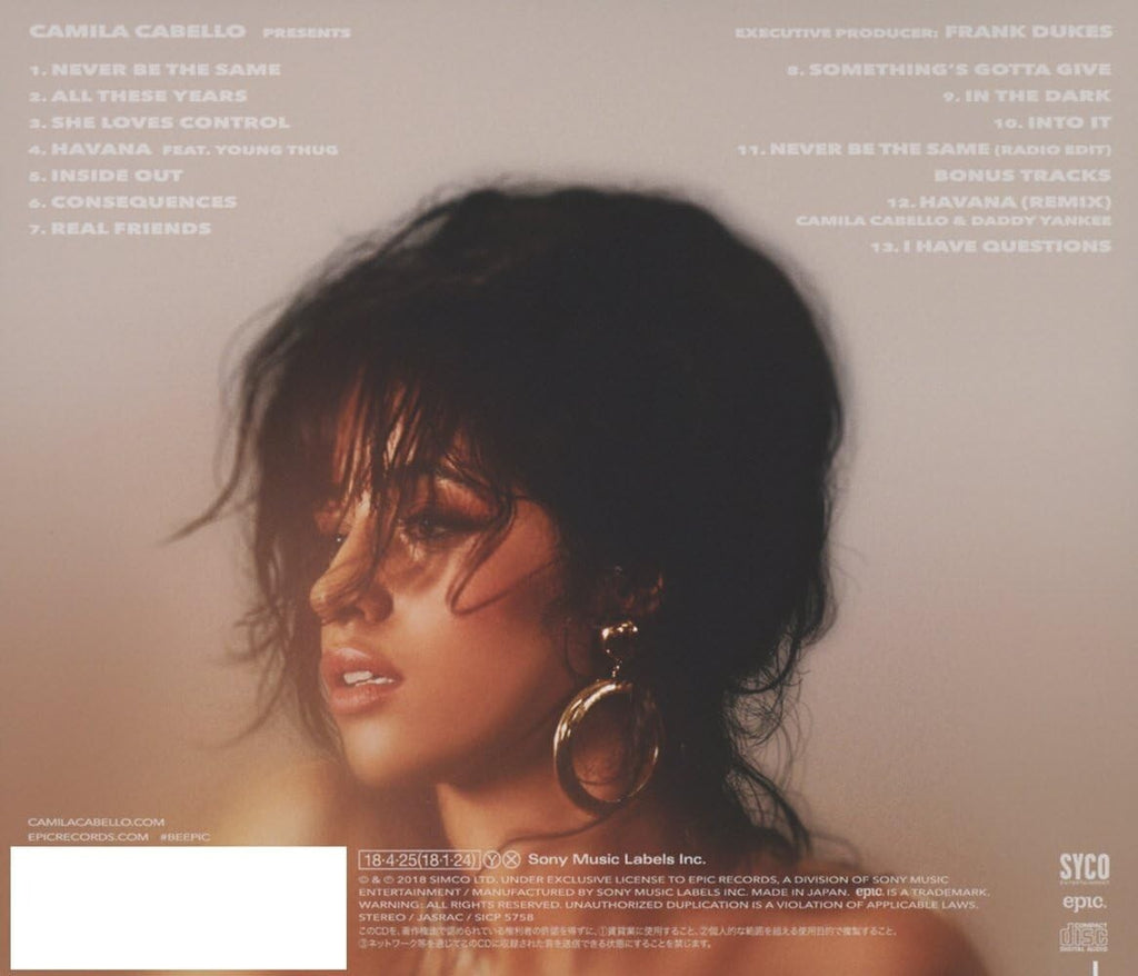 New Camila Cabello Format: CD Camilla