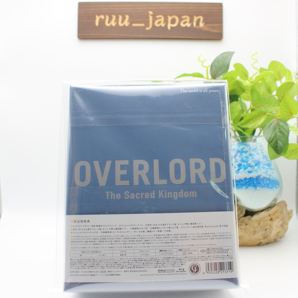 New OVERLORD The Sacred Kingdom Limited Edition 2Blu-ray w/ CD Movie OST
