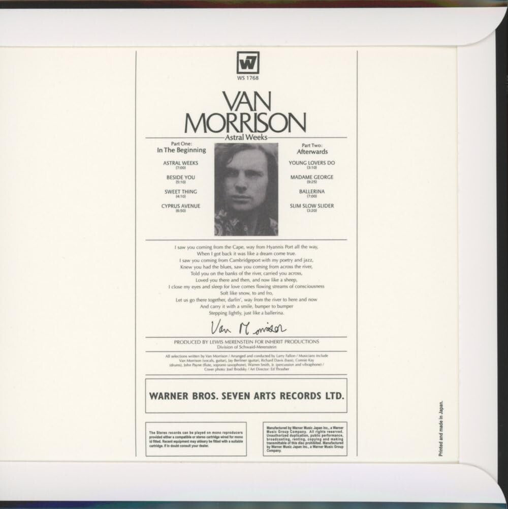 Van Morrison / Astral Weeks (paper jacket specification) SHM-CD NEW