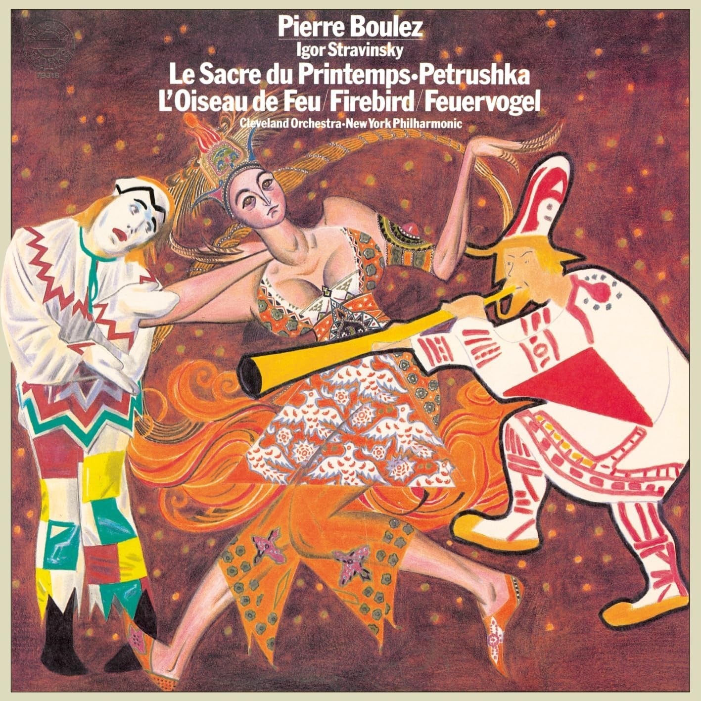 Pierre Boulez 2 CD (SACD-Hybrid) Stravinsky-Firebird/Rite Of Spring Japan OBI