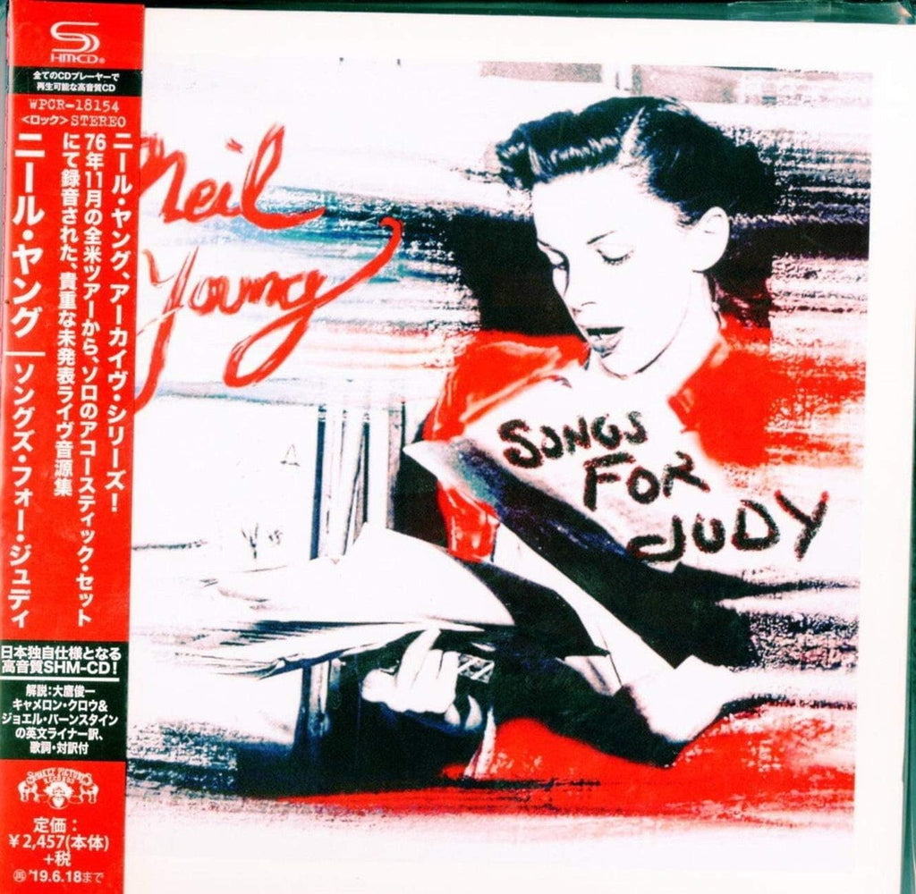 New CD Neil Young Live Acoustic Solo SHMCD Songs For Judy Paper Sl Japan