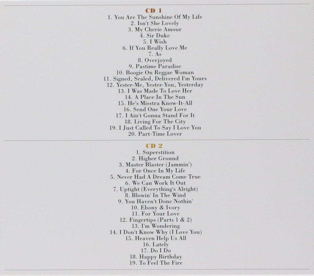 New STEVIE WONDER-THE DEFINITIVE COLLECTION-JAPAN 2 CD Ltd/Ed