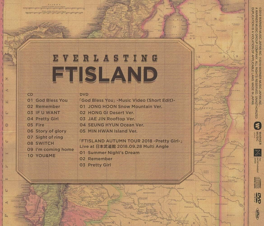 New FTISLAND EVERLASTING CD + DVD JAPAN SEALED