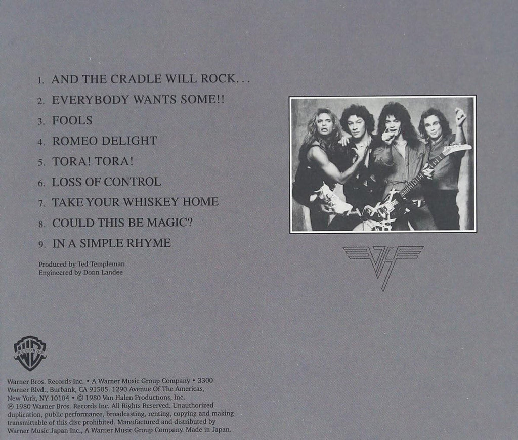VAN HALEN - Women and Children First - Japan CD - 2016 Forever Young NEW
