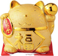 Ale-net Large Golden Maneki-neko Figurine 13cm W x 6.7cm D x 14.8cm H NEW