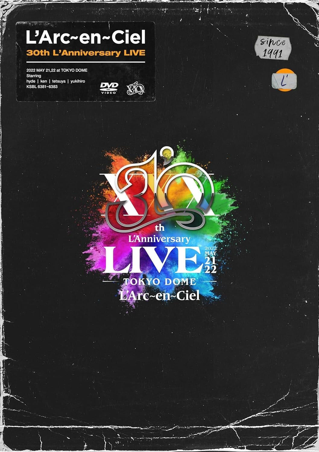 LArc~en~Ciel 30th LAnniversary LIVE 3 DVD Japan KSBL-6381 new