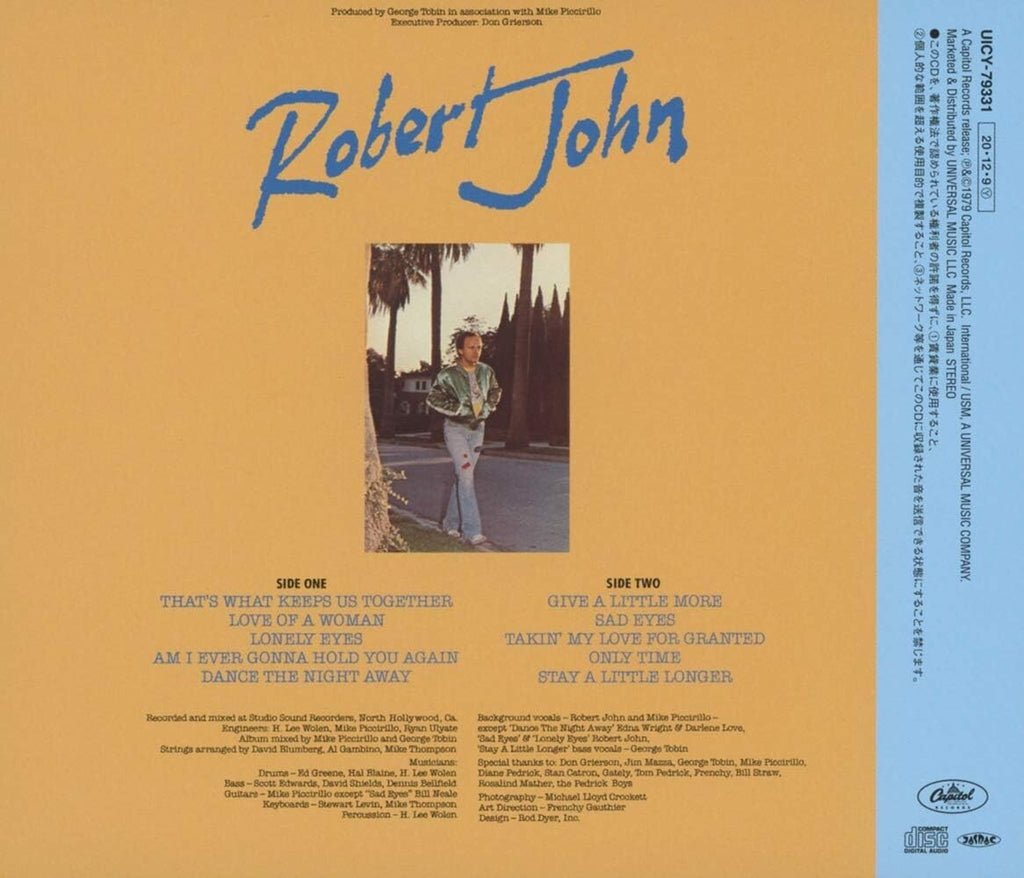 Robert John/Sad Eyes CD From Japan New