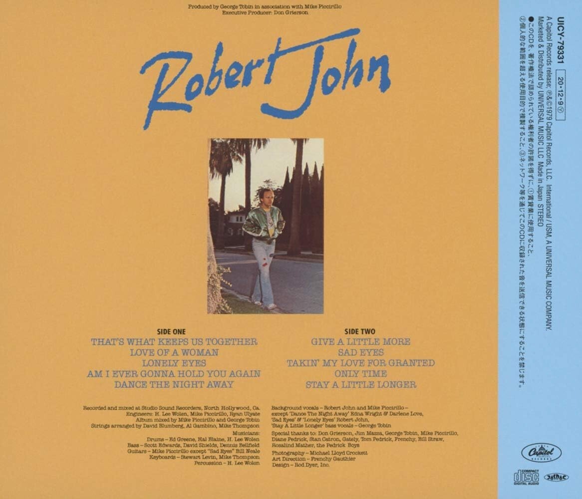 Robert John/Sad Eyes CD From Japan New