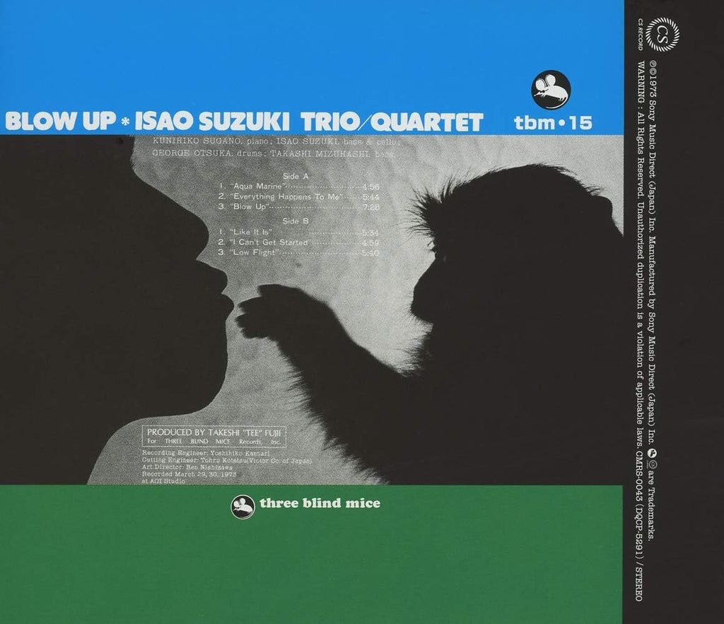 Isao Suzuki Trio & Quartet BLOW UP Japan Music CD NEW