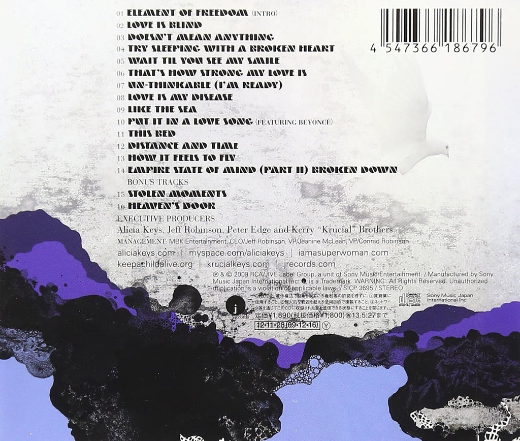 New Alicia Keys CD The Element Of Freedom 2Bonus Tracks Japan OBI