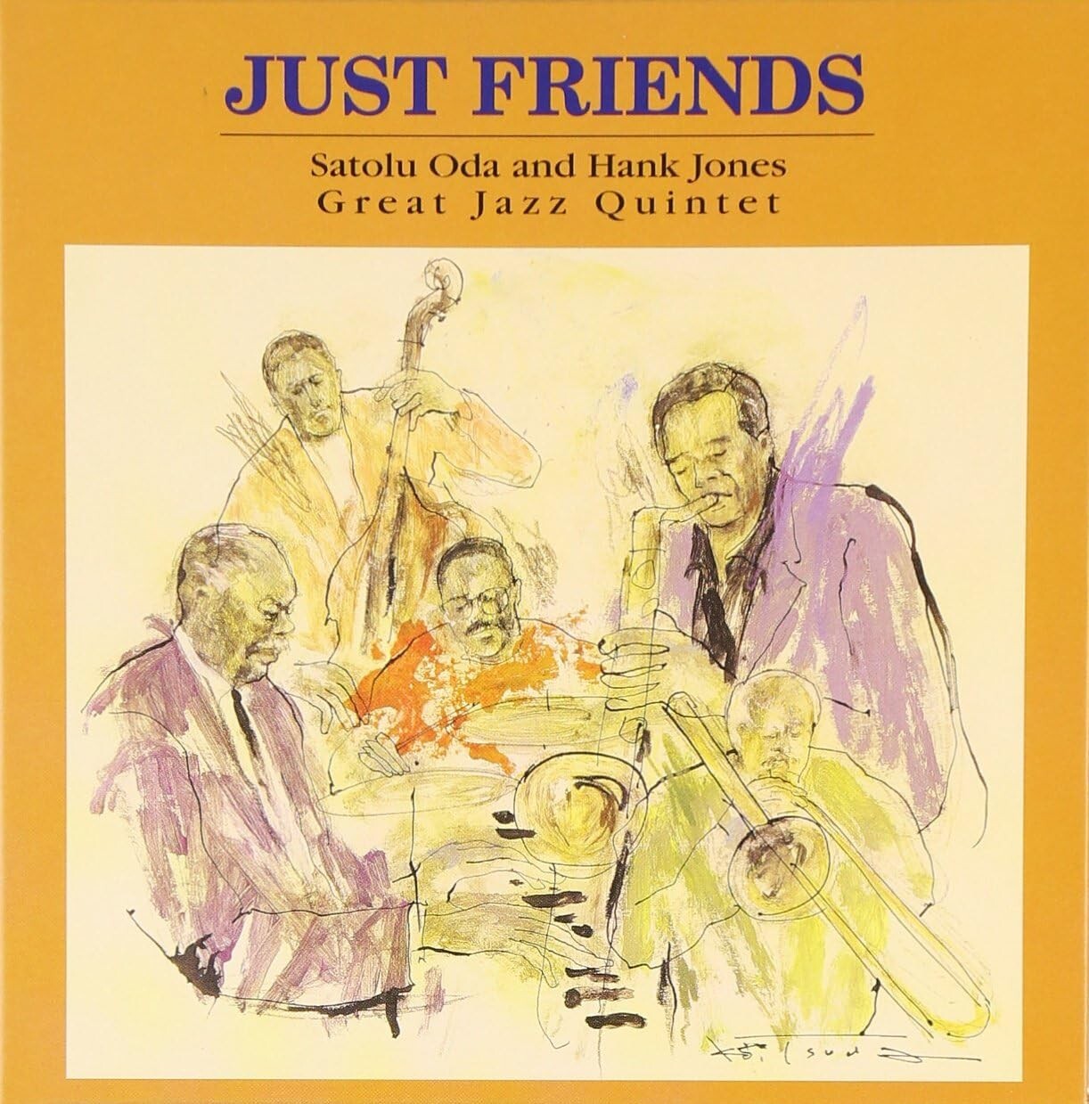 New Satoru Oda & Hank Jones Great Jazz Quintet CD Just Friends Paper Japan OBI