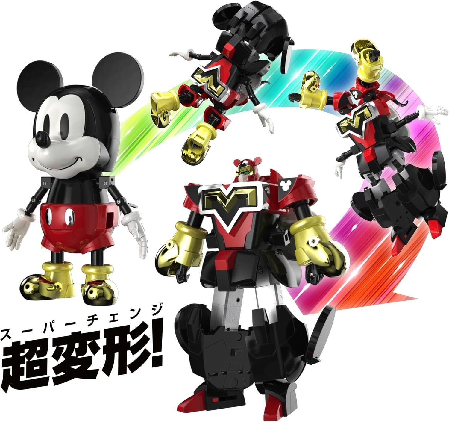 TAMASHII NATIONS Chogokin Disney Character Super Transformation Mickey Mouse NEW
