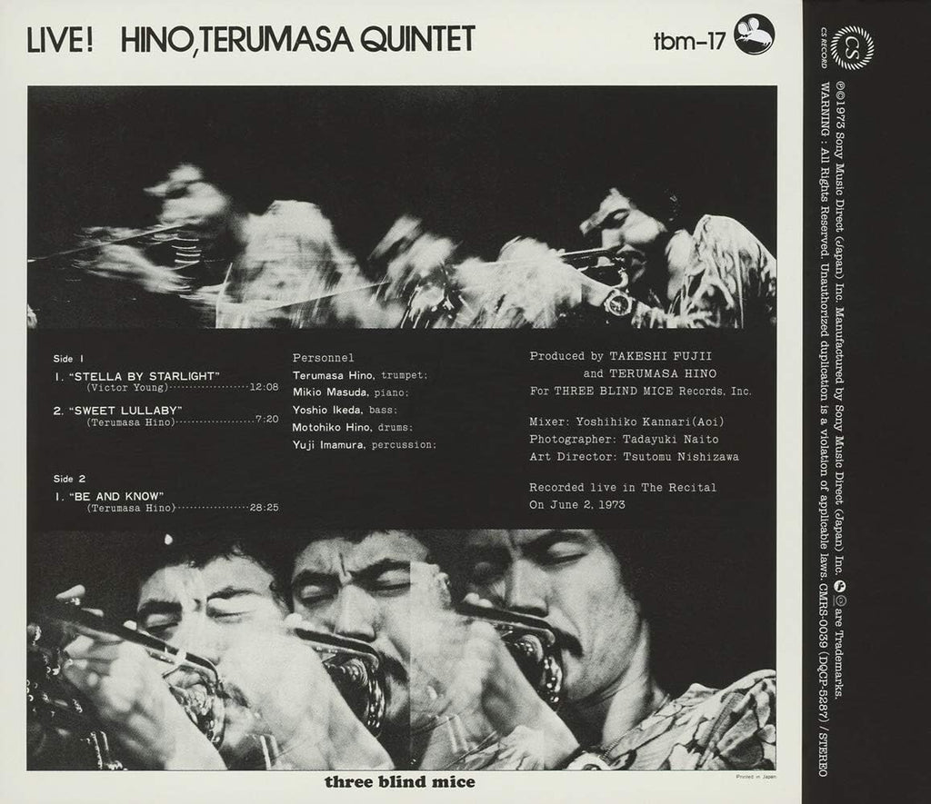 New TERUMASA HINO QUINTET-LIVE! from Japan
