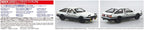 Aoshima Initial D: Fujiwara Takumi AE86 Trueno with Figure 1:24 Scale Model NEW