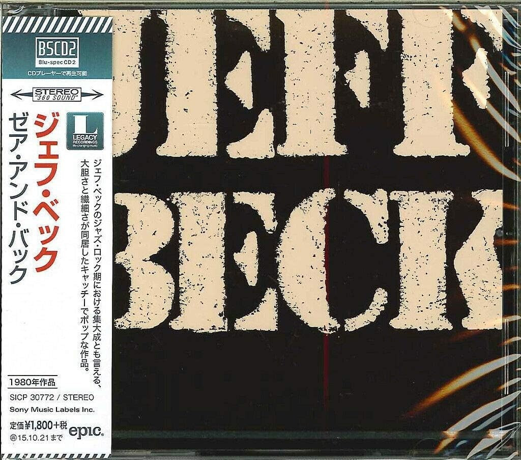 JEFF BECK THERE AND BACK CD From Japan New
