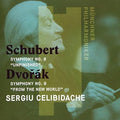 CD New Sergiu Celibidache/MPhil Symphonies Schubert No.8/Dvorak No. 9 OBI