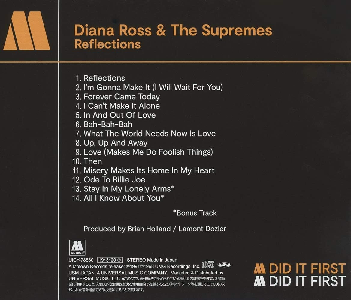 Diana Ross And The Supremes SEALED BRAND NEW CD Reflections Bonus From Japan NEW