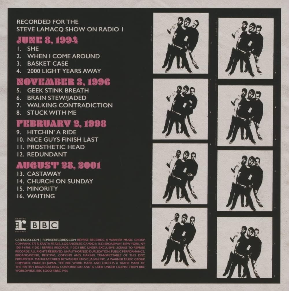 New GREEN DAY BBC SESSIONS  JAPAN CD