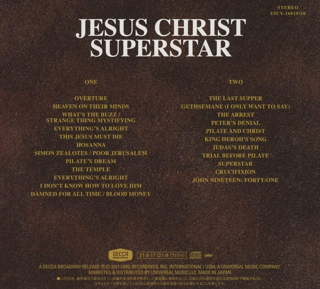 ANDREW LLOYD WEBBER JESUS CHRIST SUPERSTAR 50TH anniv. ed. 2 SHM-CD NEW
