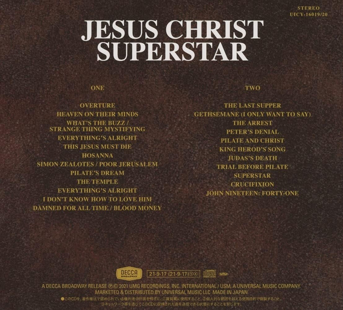 ANDREW LLOYD WEBBER JESUS CHRIST SUPERSTAR 50TH anniv. ed. 2 SHM-CD NEW