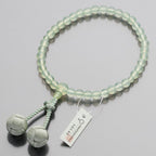 [Butsudanya Takita Shoten] Womens rosary green onyx 7mm beads pure silk NEW