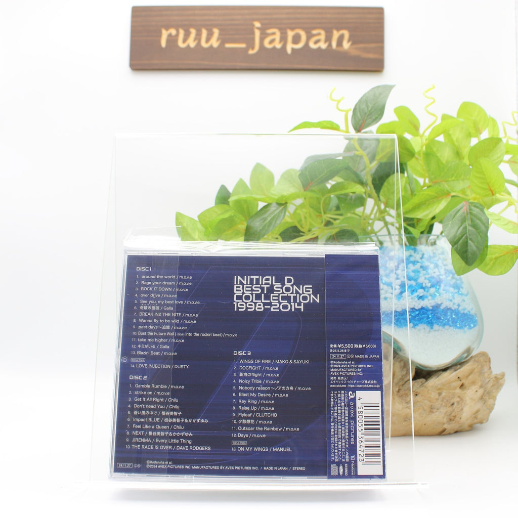 New Initial D BEST SONG COLLECTION 1998-2014 3CD Anime Theme Song OST