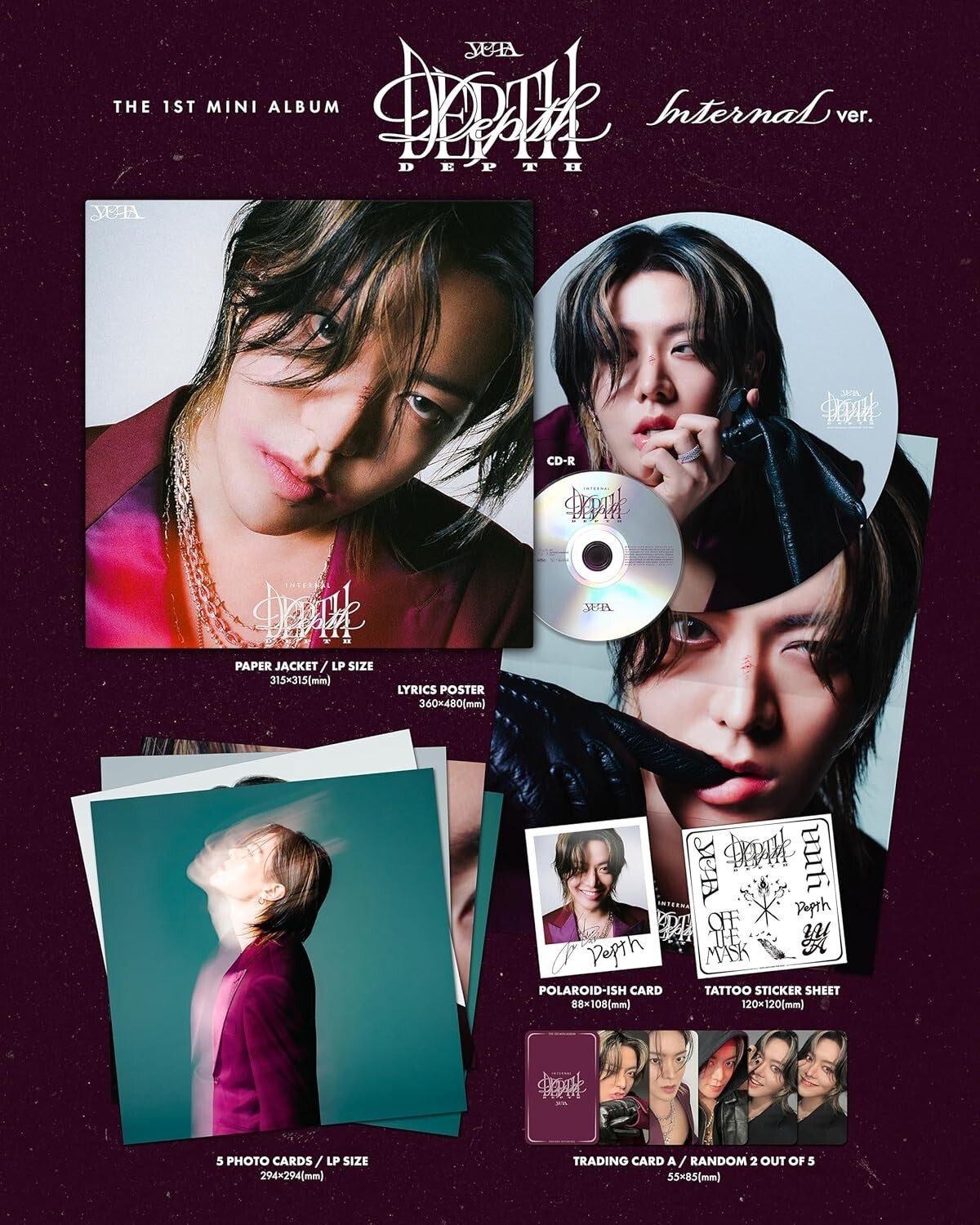 New CD Depth (Mini Album) (Limited Edition Internal Ver.) Japan YUTA (1 CD)