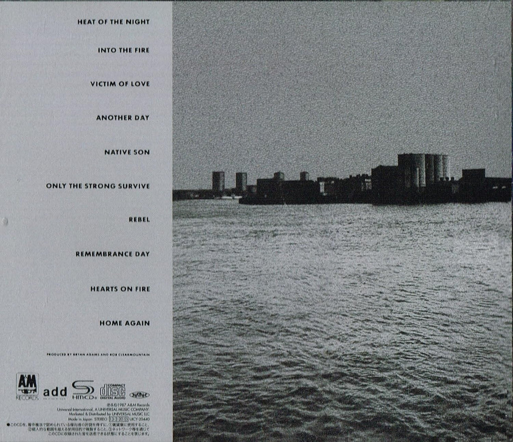 BRYAN ADAMS-INTO THE FIRE +3-JAPAN SHM-CD BONUS TRACK New