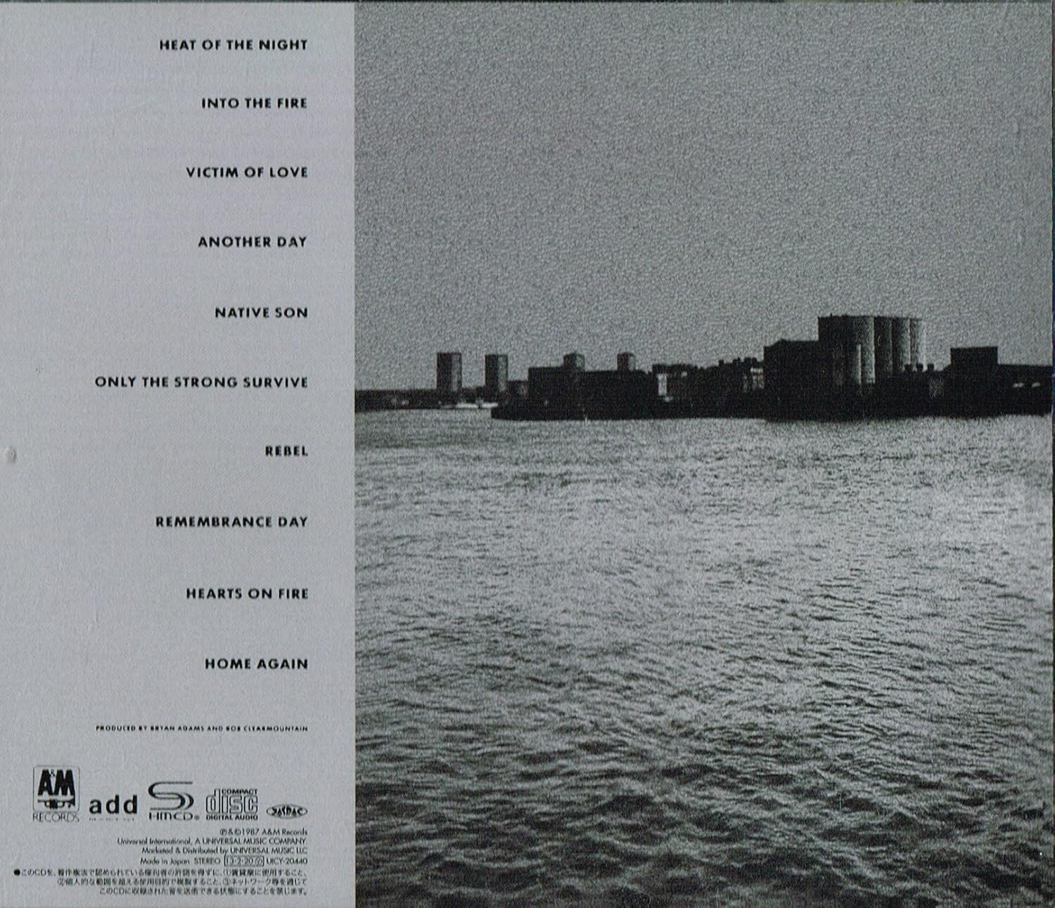 BRYAN ADAMS-INTO THE FIRE +3-JAPAN SHM-CD BONUS TRACK New