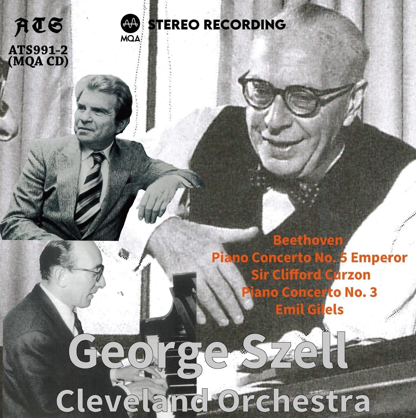 George Szell Gilels Curzon Beethoven Piano Concertos No. 3 & 5 MQA-CD JAPAN NEW