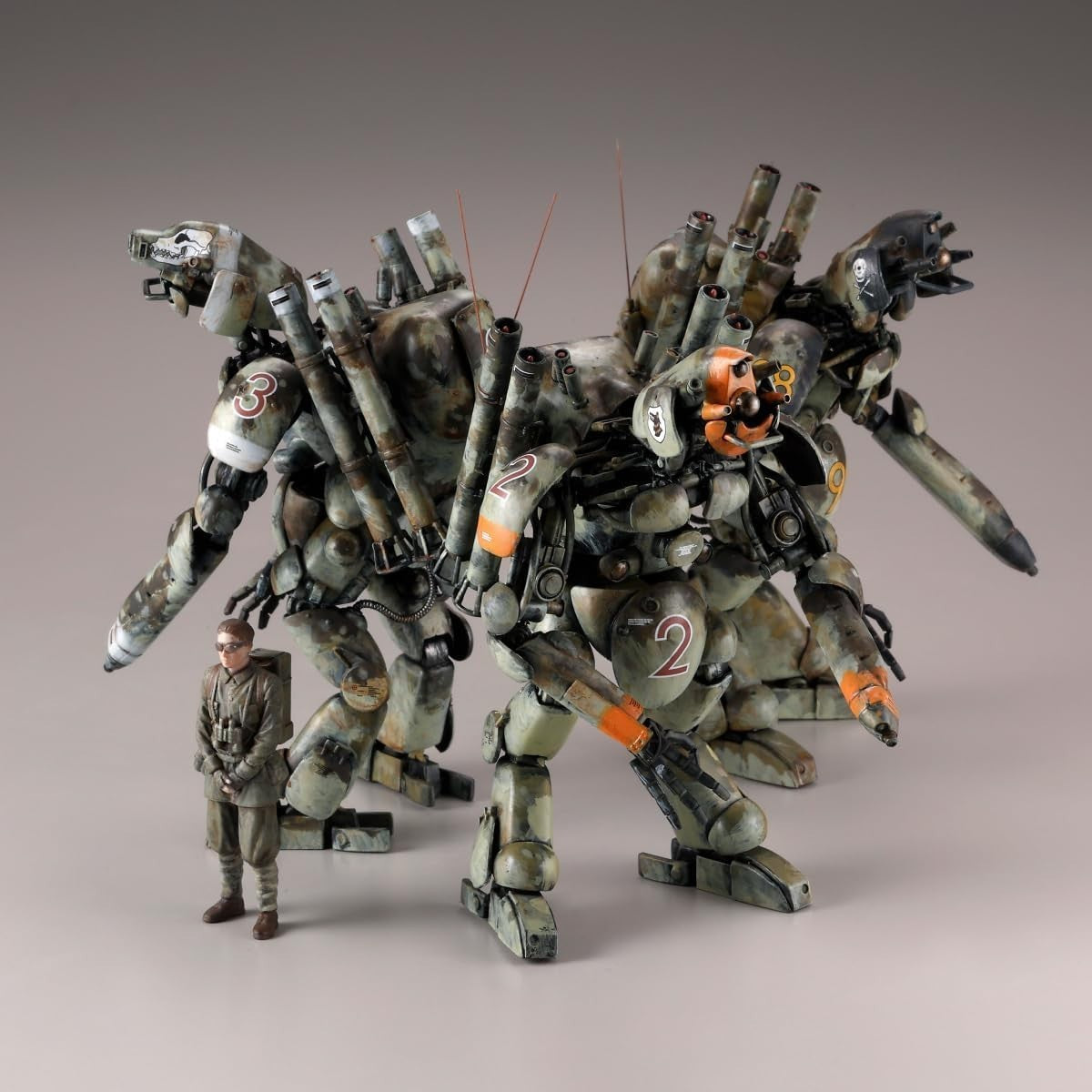 Kaiyodo ARTPLA Maschinen Krieger Final Hunt Set Jerry Can Uncle 1/35 Scale NEW