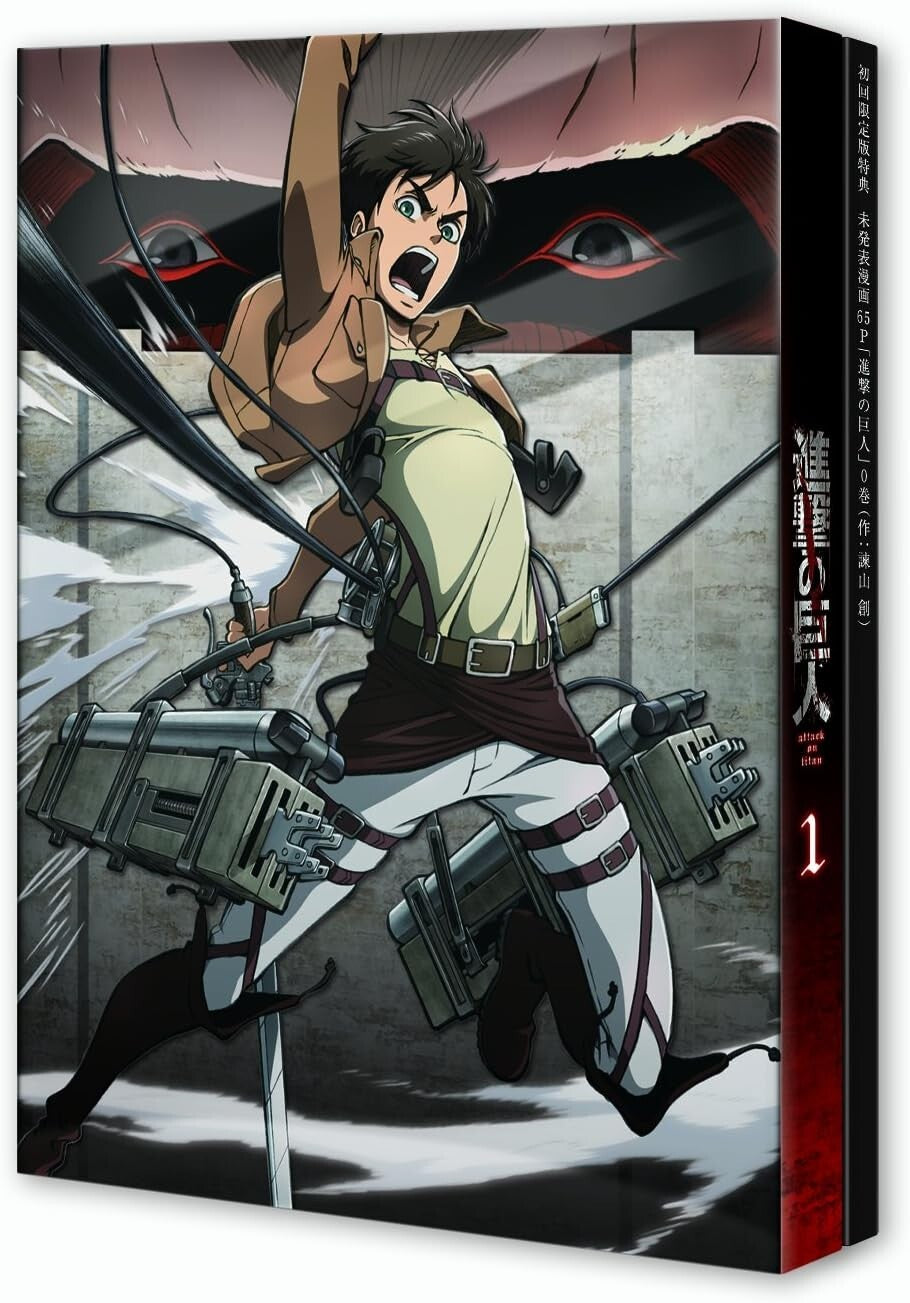 New Attack on Titan Shingeki no Kyojin Vol.1 Limited Blu-ray W/Manga Japan Anime