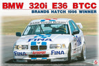 PLATS/BEEMAX 1/24 BMW 320i E36 1996 BTCC Browns Hatch Winner Plastic Model NEW