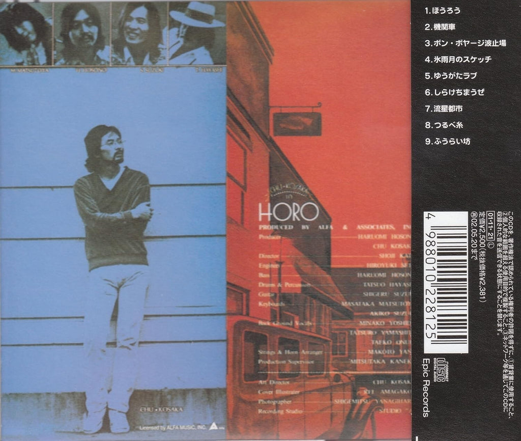 Chu Kosaka / Horo 1975 CD Remaster Japan City Pop Haruomi Hosono New