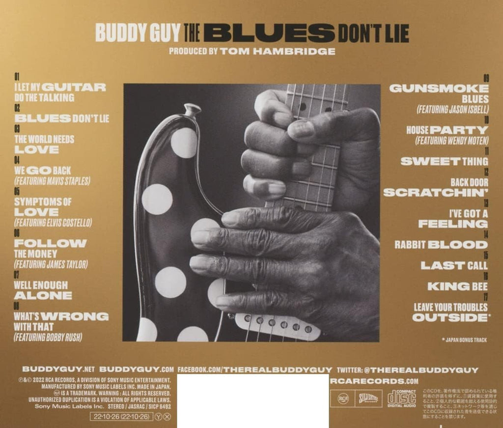 BUDDY GUY THE BLUES DONT LIE  WITH BONUS TRACK JAPAN CD New