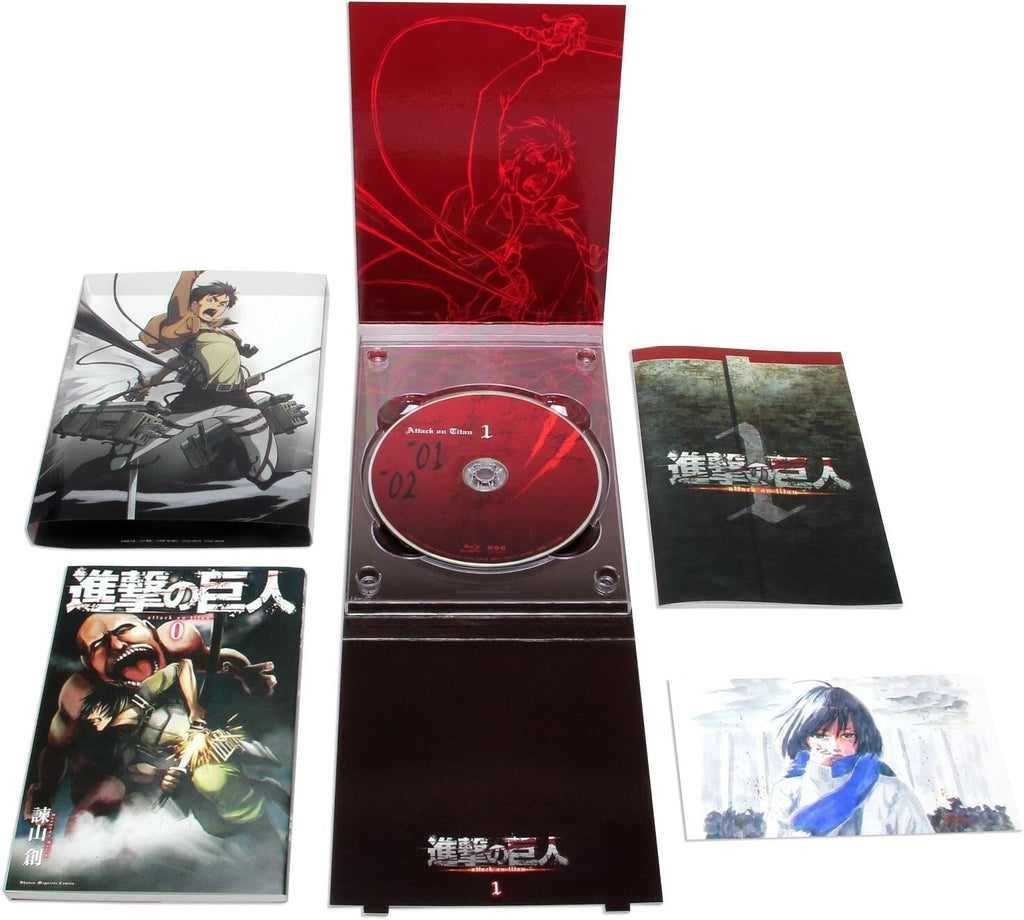 New Attack on Titan Shingeki no Kyojin Vol.1 Limited Blu-ray W/Manga Japan Anime