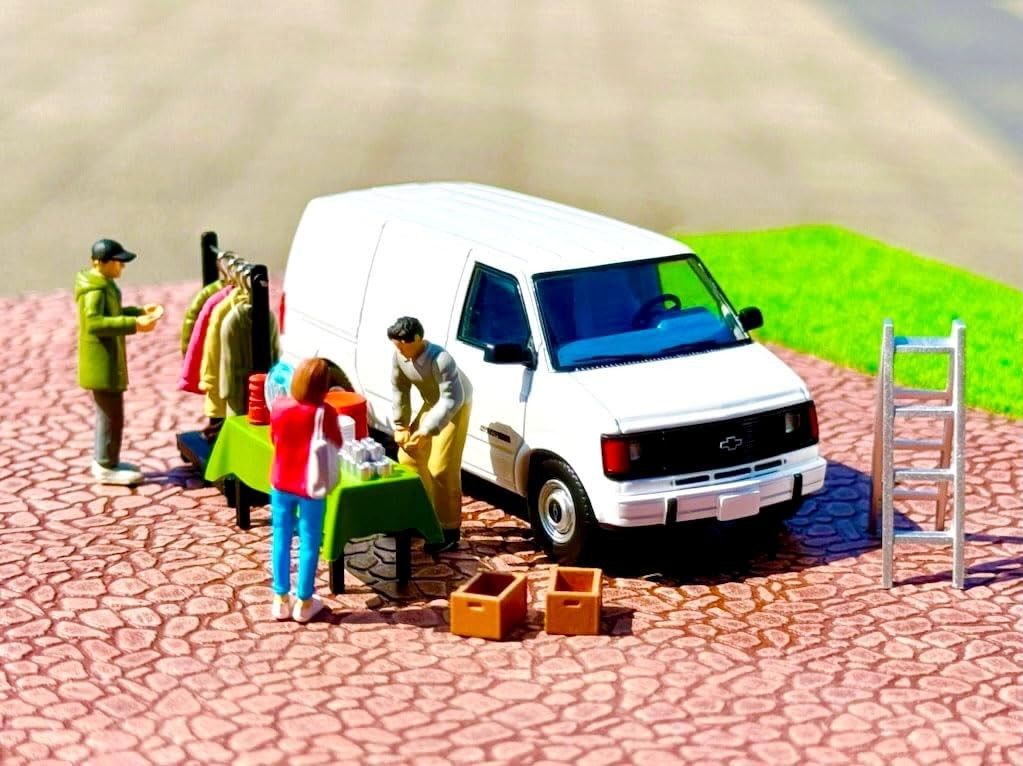 Tomytec Geocolle 64 #CarSnap 26a Swap Meet ABS resin PVC doll and accessory NEW