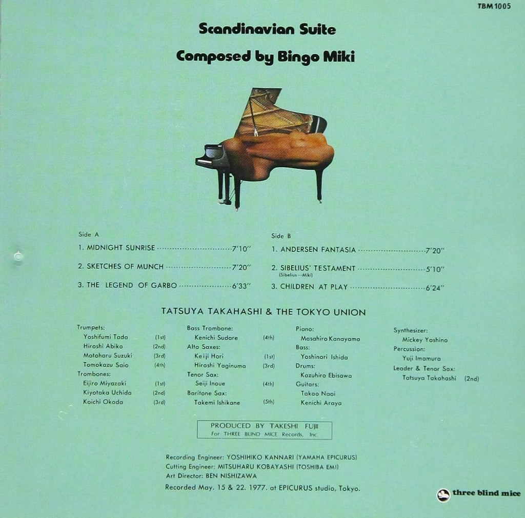 Bingo Miki, Tatsuya Takahashi and Tokyo Union Scandinavian Suite Music CD Japan