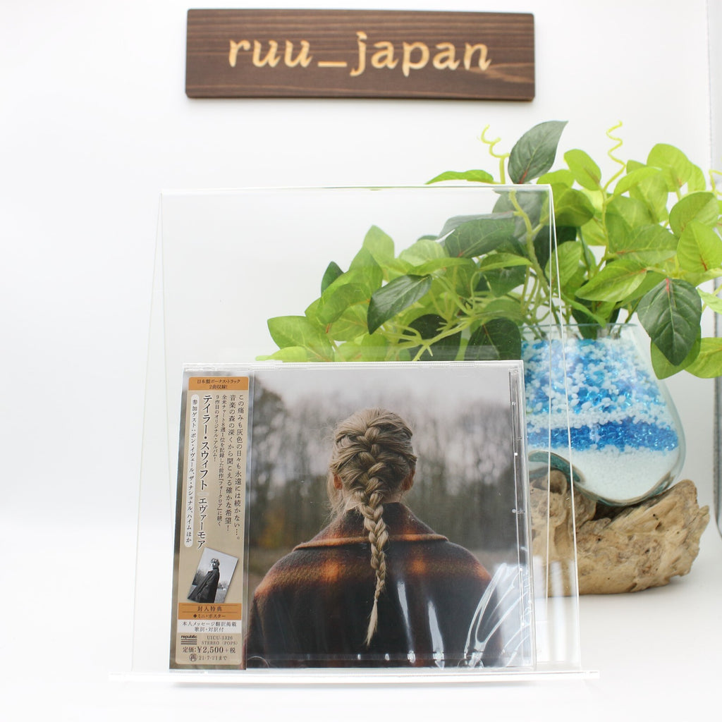 TAYLOR SWIFT Evermore with Mini Poster Bonus Track CD Japan NEW