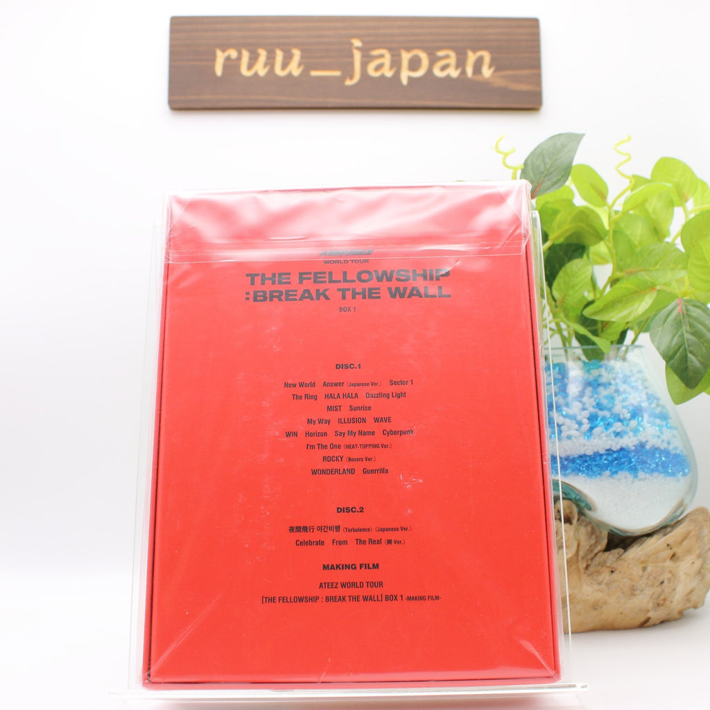 ATEEZ WORLD TOUR [THE FELLOWSHIP : BREAK THE WALL] BOX 1 DVD Photobook Japan NEW
