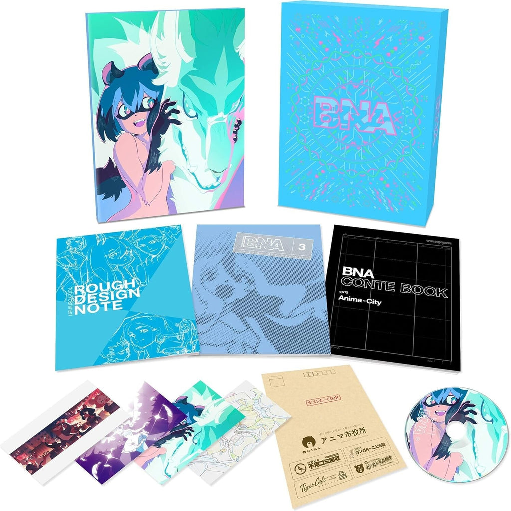 BNA Vol.3 First Limited Edition Blu-ray Booklet Design Note Post Card Japan New