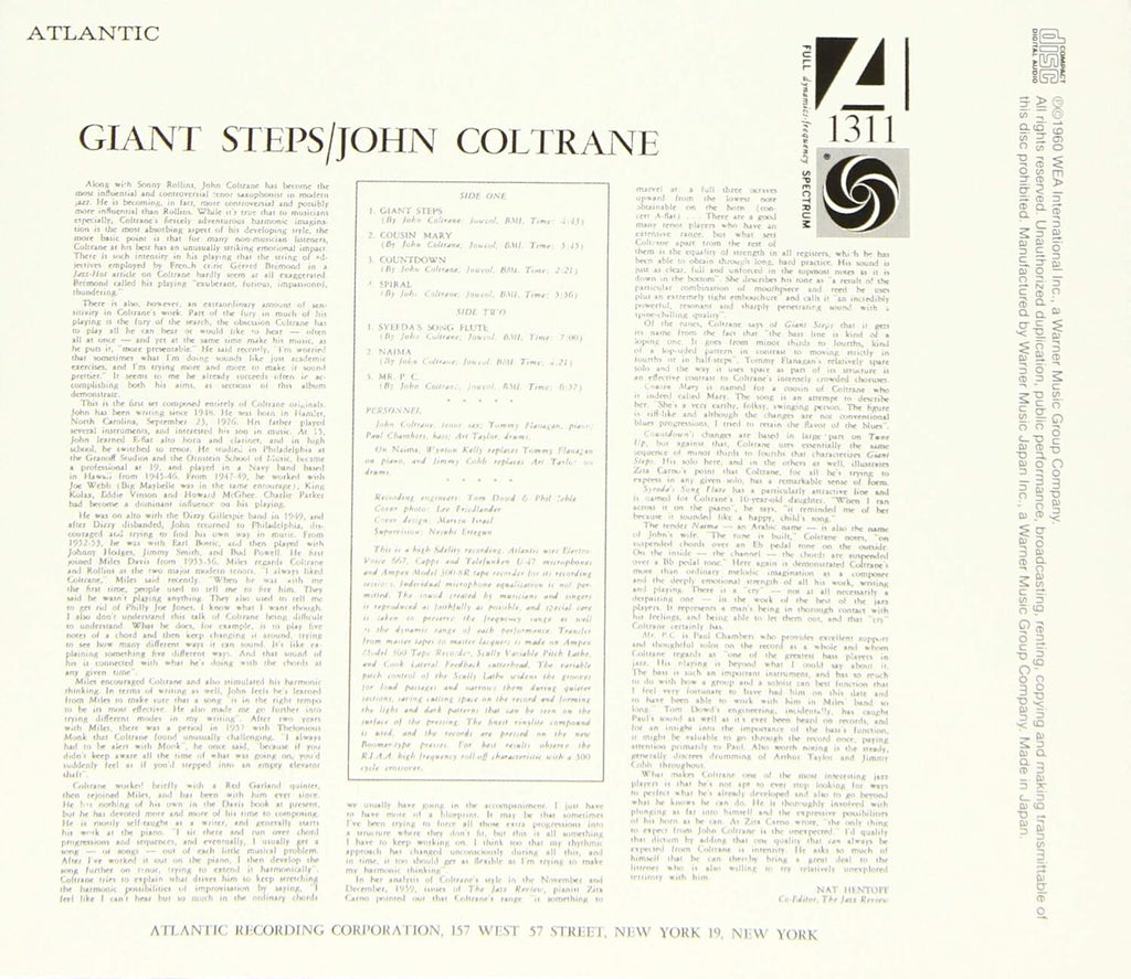 Giant Steps (Monoral Version) [UHQCD X MQA-CD] New